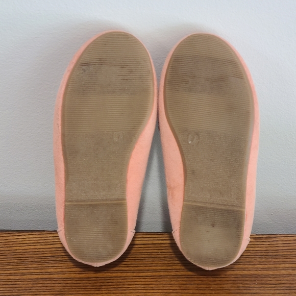 Old Navy peach suede classic loafers for toddler girl, size 7 - Picture 6 of 7
